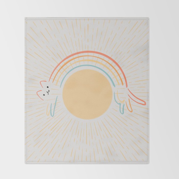 Cat Landscape 119: Get Over it Throw Blanket Gallery Image 2