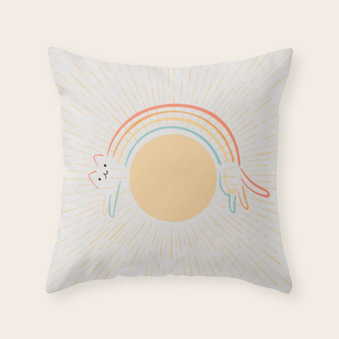 Cat Landscape 119: Get Over it Throw Pillow Gallery Image 6