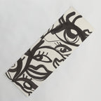 Abstract line art eyes  Yoga Mat Gallery Image 1