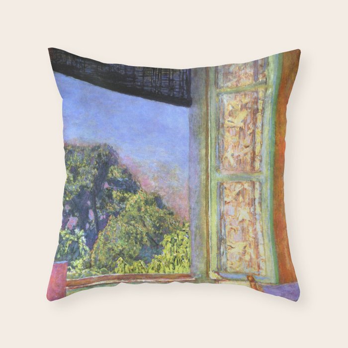 Pierre Bonnard The Open Window Throw Pillow Gallery Image 6