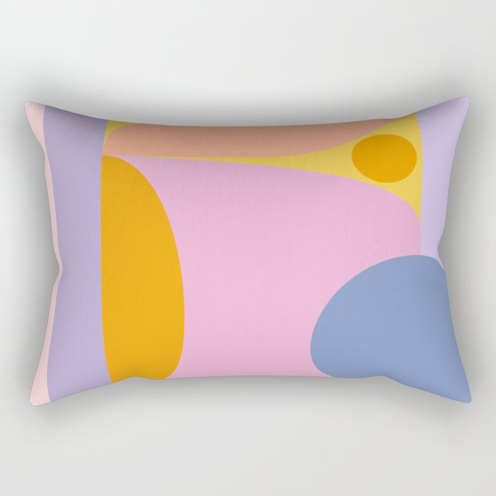 Pink and Lavender 01 Rectangular Pillow Gallery Image 1