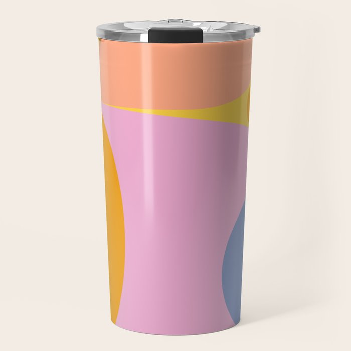 Pink and Lavender 01 Travel Mug Gallery Image 1