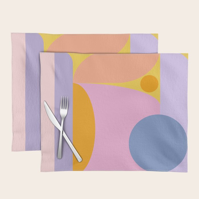 Pink and Lavender 01 Placemat Gallery Image 1