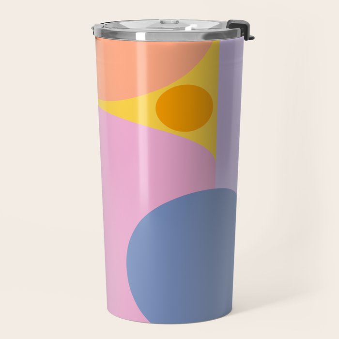Pink and Lavender 01 Travel Mug Gallery Image 2