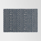 Mudcloth Distress Denim Rug Gallery Image 2