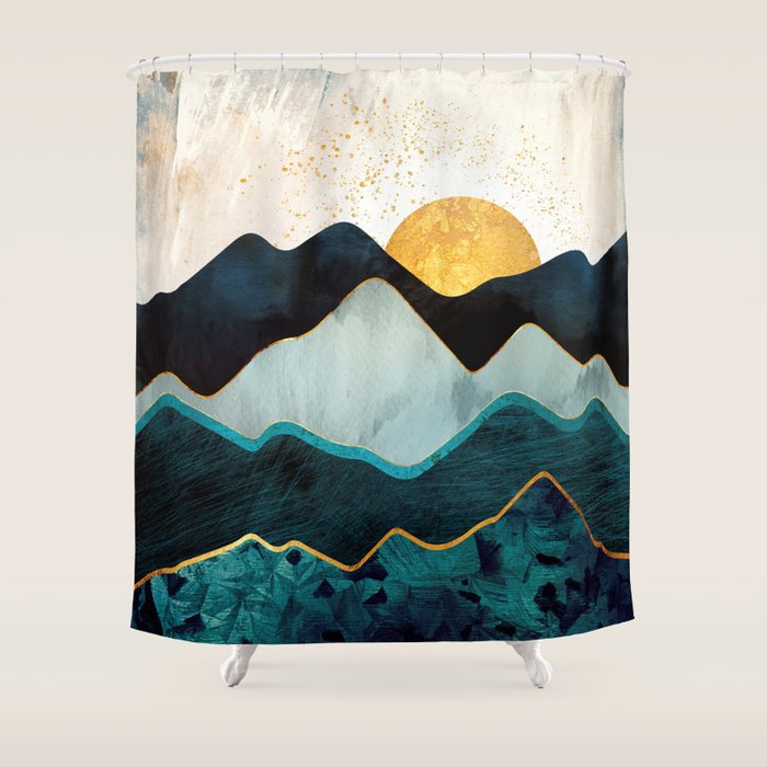Glacial Hills Shower Curtain Gallery Image 1