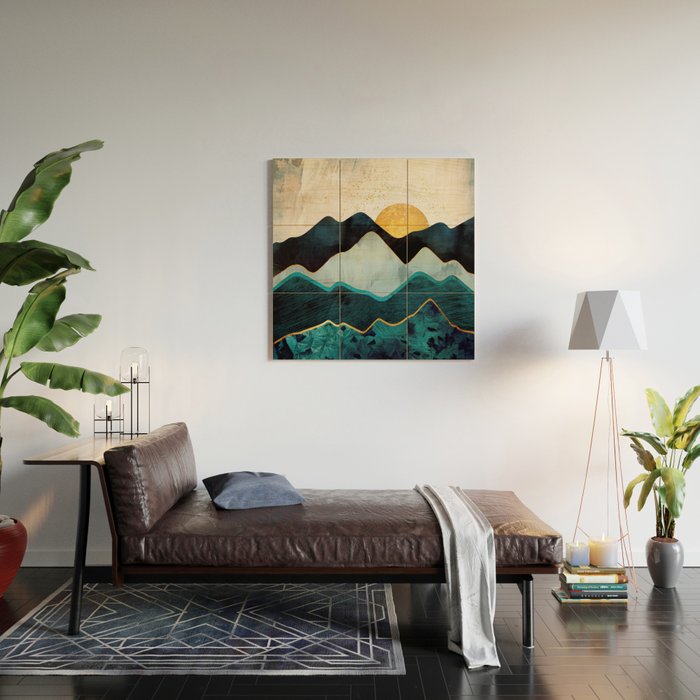 Glacial Hills Wood Wall Art Gallery Image 2