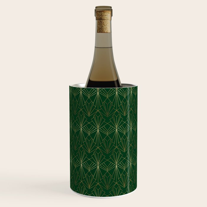 Art Deco in Emerald Green Wine Chiller Gallery Image 2
