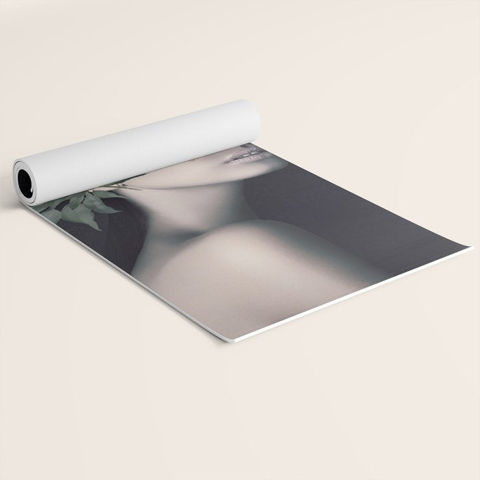 WOMAN WITH FLOWERS 23 Yoga Mat Gallery Image 2