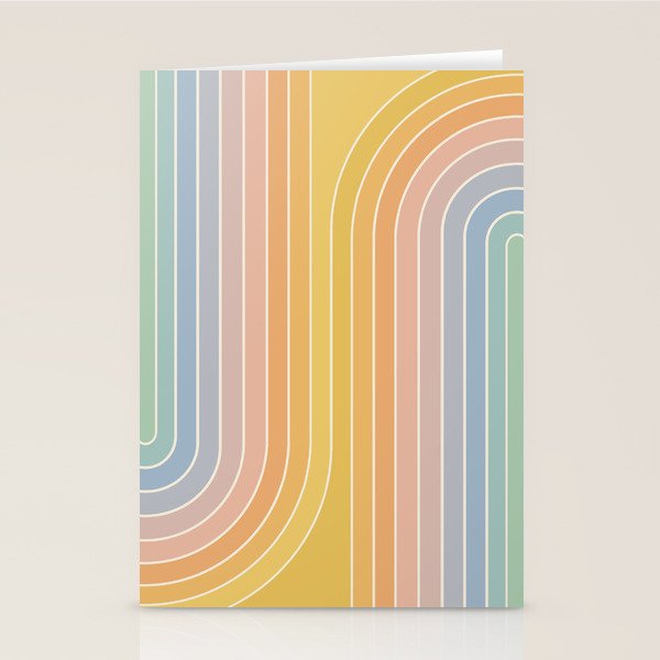 Gradient Curvature III Stationery Card Gallery Image 1