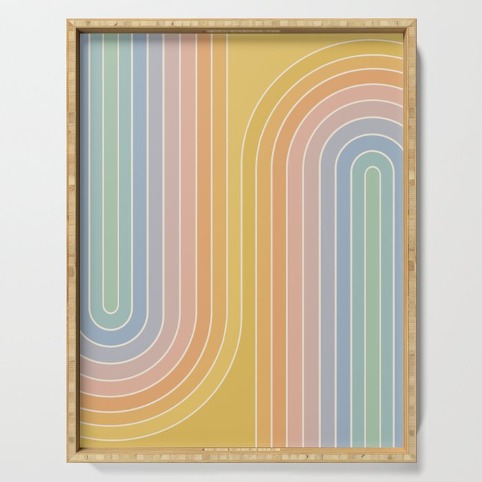 Gradient Curvature III Serving Tray Gallery Image 1
