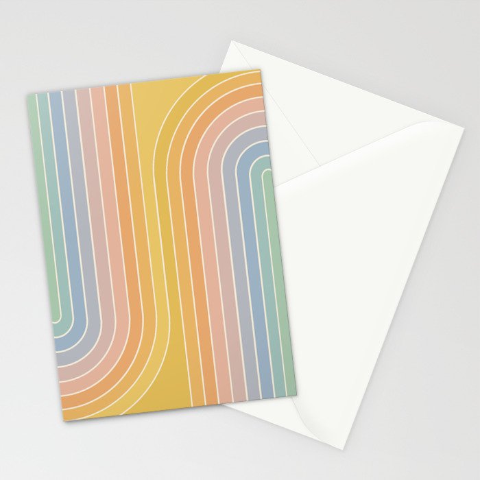 Gradient Curvature III Stationery Card Gallery Image 2