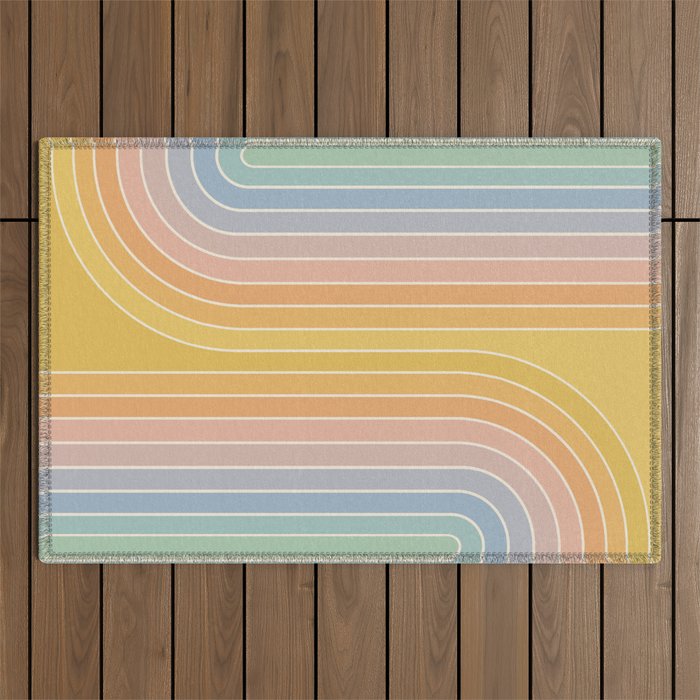 Gradient Curvature III Outdoor Rug Gallery Image 1