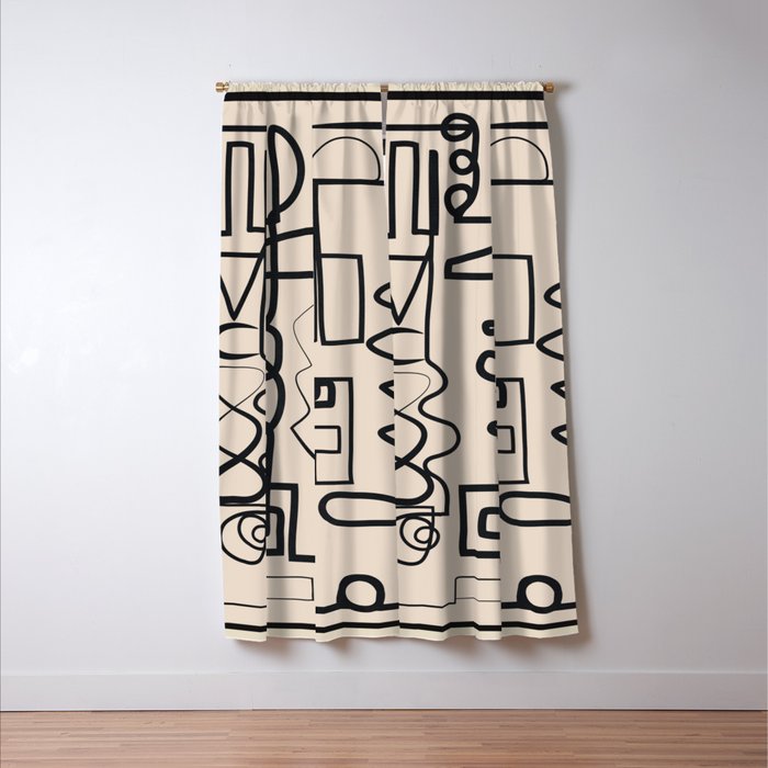 Abstract Line Movement 04 Window Curtain Gallery Image 3