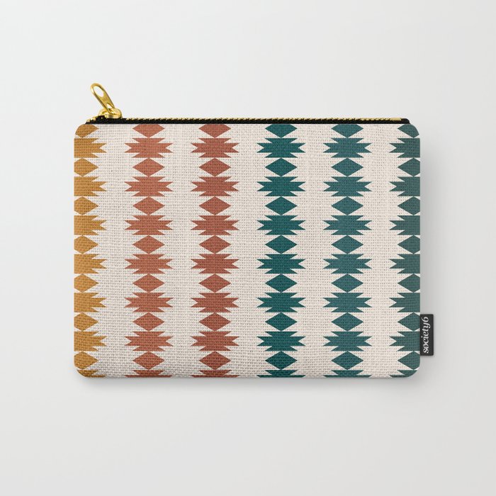 Geometric Southwestern Pattern XXXII Carry All Pouch Gallery Image 1