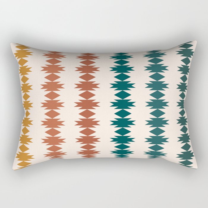 Geometric Southwestern Pattern XXXII Rectangular Pillow Gallery Image 2
