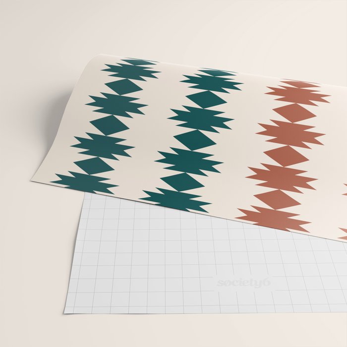 Geometric Southwestern Pattern XXXII Wrapping Paper Gallery Image 2