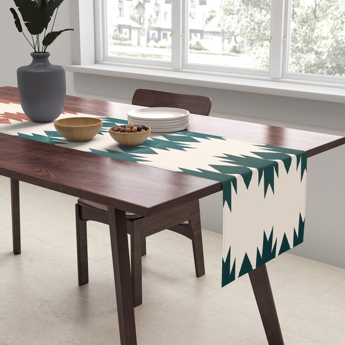Geometric Southwestern Pattern XXXII Table Runner Gallery Image 2