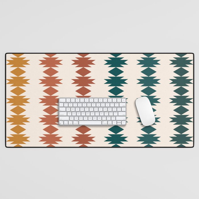 Geometric Southwestern Pattern XXXII Desk Mat Gallery Image 1