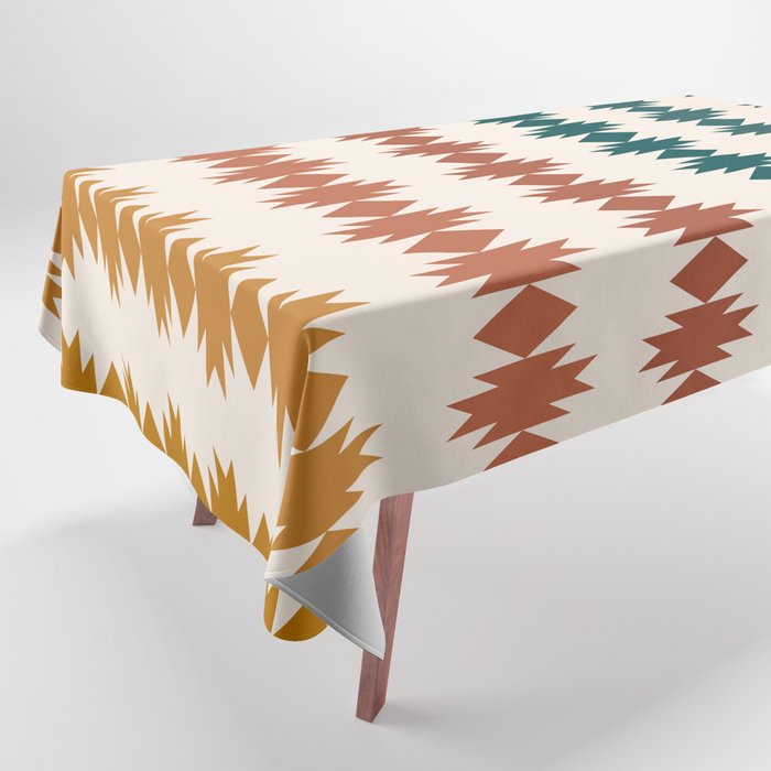 Geometric Southwestern Pattern XXXII Tablecloth Gallery Image 1