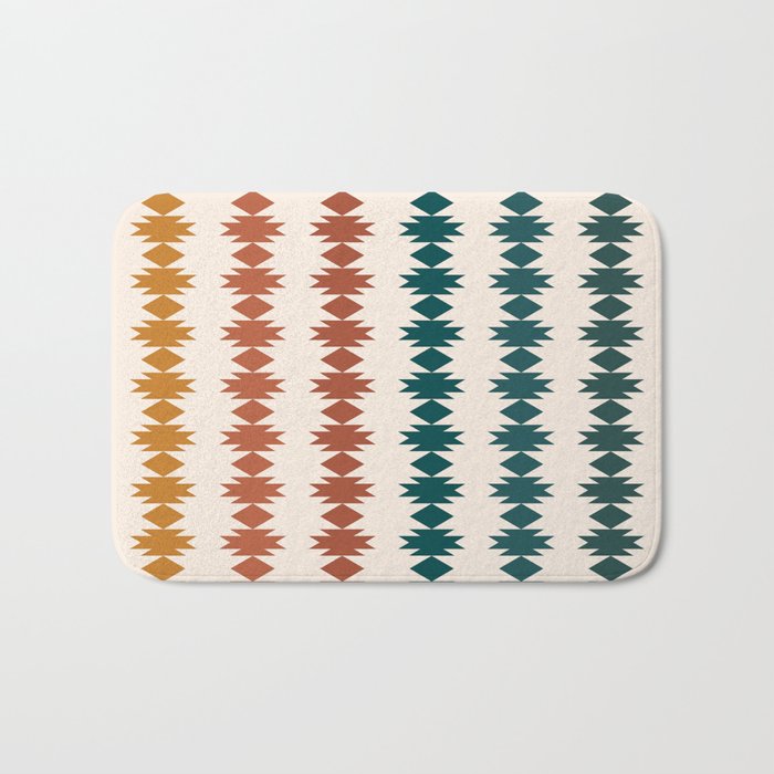 Geometric Southwestern Pattern XXXII Bath Mat Gallery Image 1