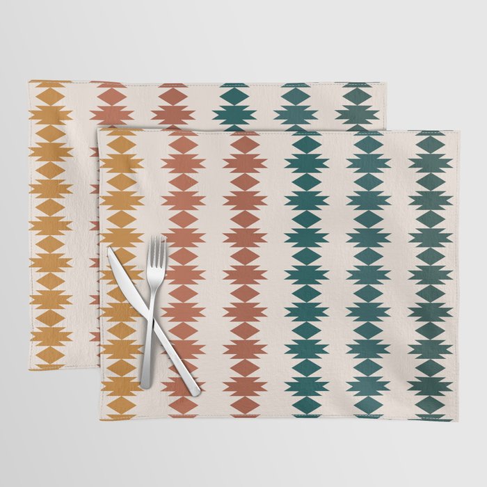 Geometric Southwestern Pattern XXXII Placemat Gallery Image 1