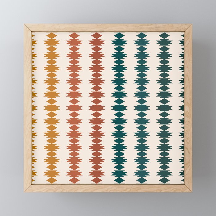Geometric Southwestern Pattern XXXII Mini Art Print Gallery Image 1