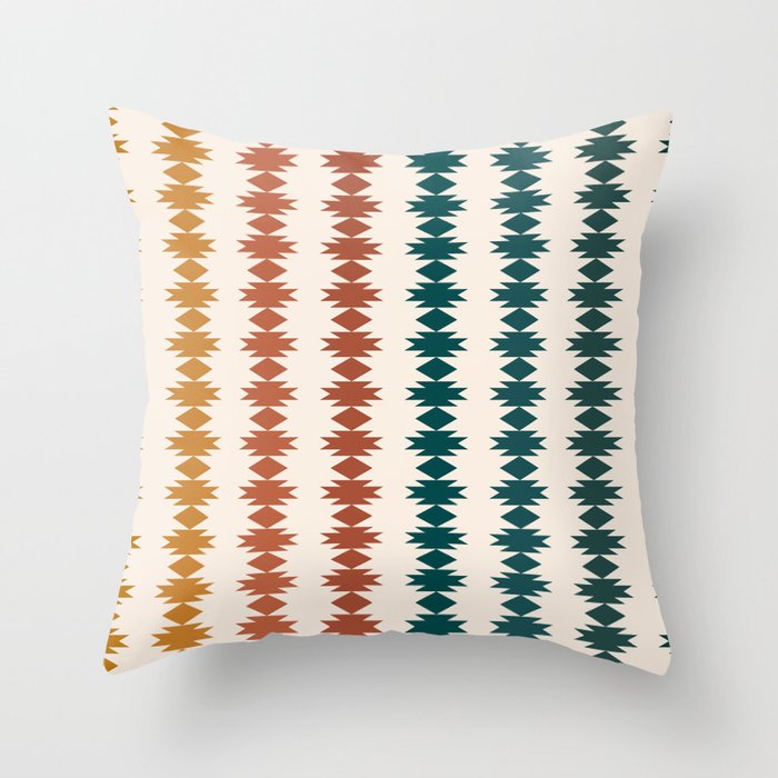 Geometric Southwestern Pattern XXXII Throw Pillow Gallery Image 6