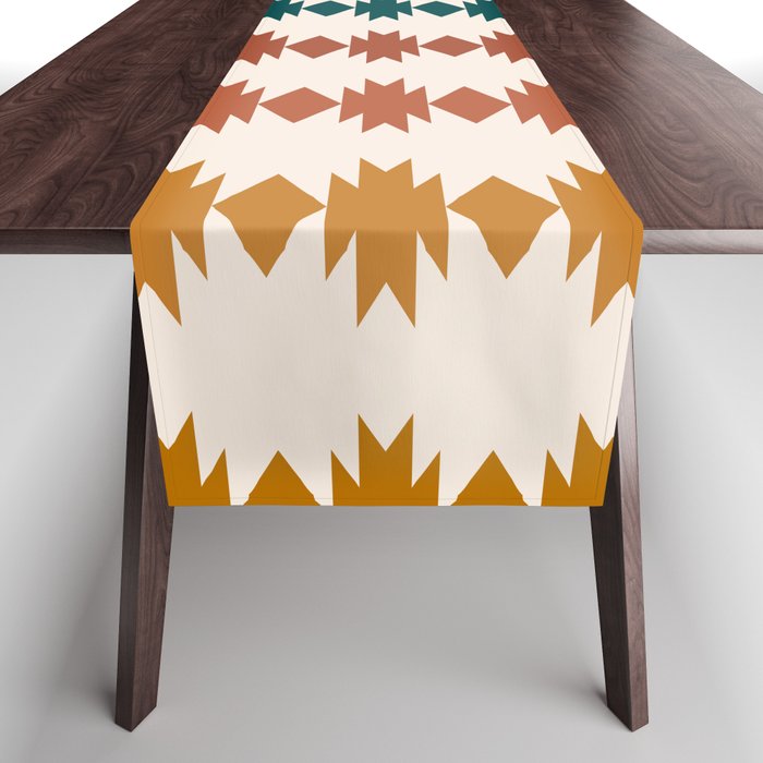 Geometric Southwestern Pattern XXXII Table Runner Gallery Image 1