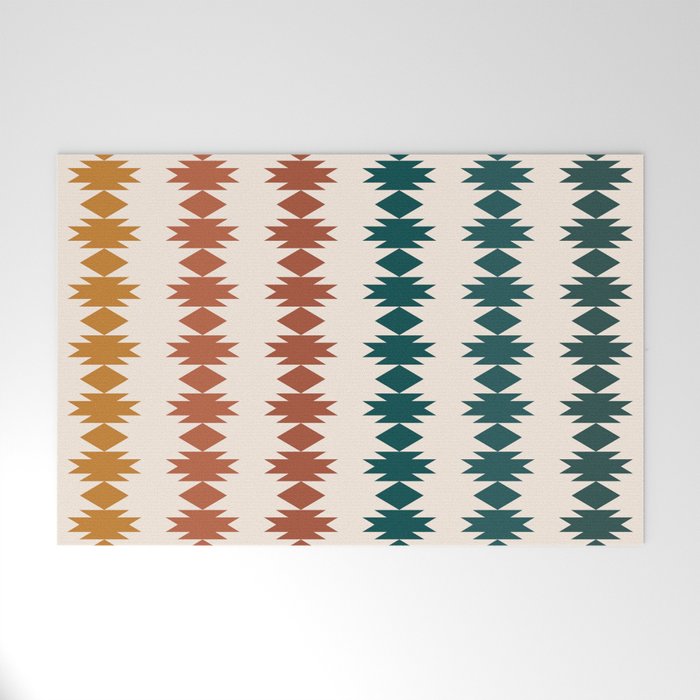 Geometric Southwestern Pattern XXXII Welcome Mat Gallery Image 1