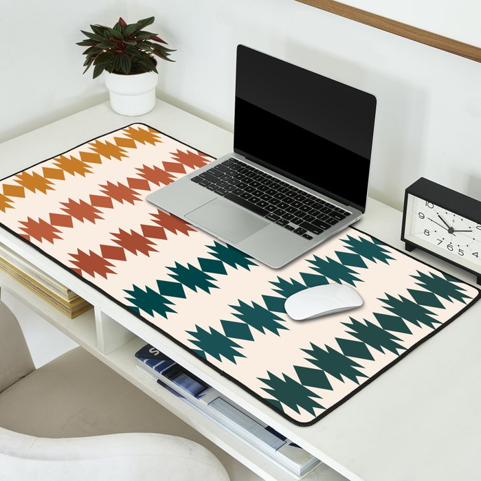Geometric Southwestern Pattern XXXII Desk Mat Gallery Image 2