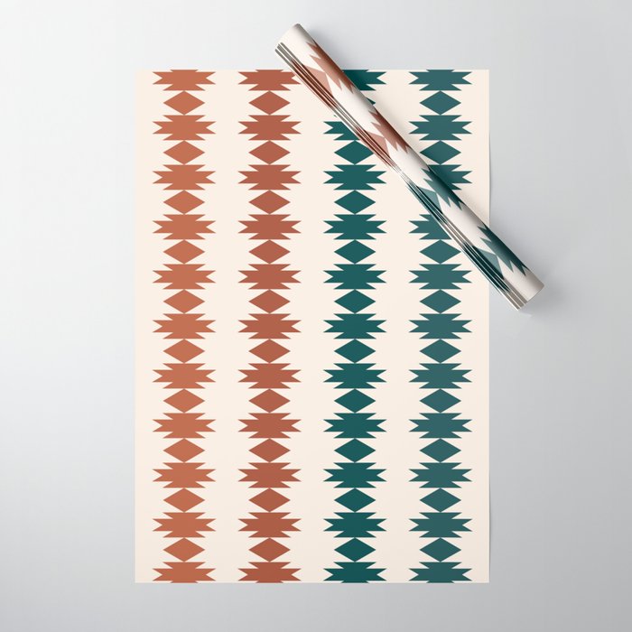 Geometric Southwestern Pattern XXXII Wrapping Paper Gallery Image 1