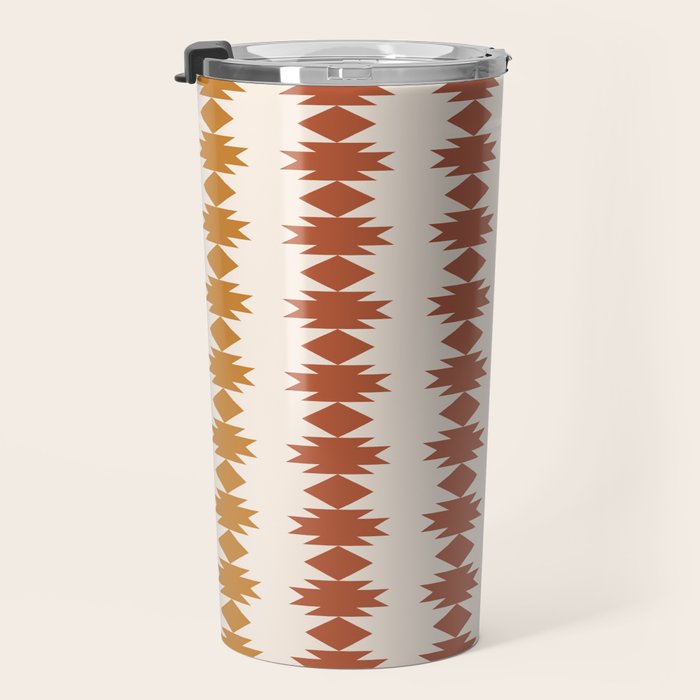 Geometric Southwestern Pattern XXXII Travel Mug Gallery Image 3