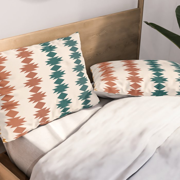 Geometric Southwestern Pattern XXXII Pillow Sham Gallery Image 2