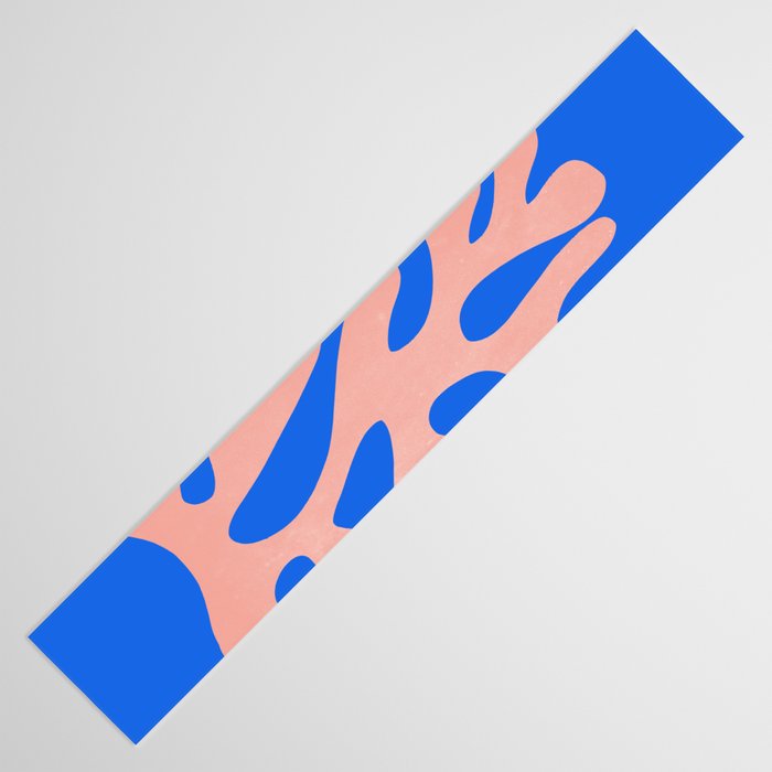 Rose Bud & Azure Blue: Matisse Paper Cutouts 02 Table Runner Gallery Image 3