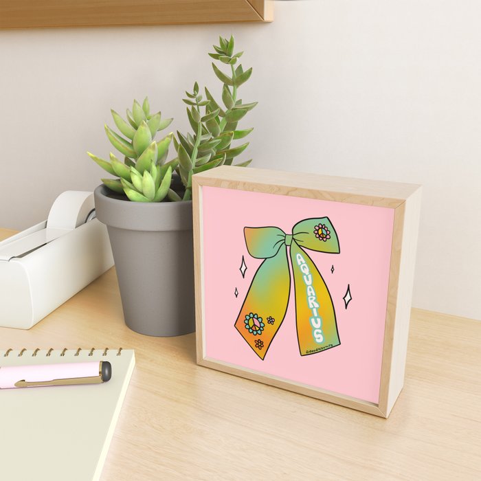Aquarius Bow Mini Art Print Gallery Image 2