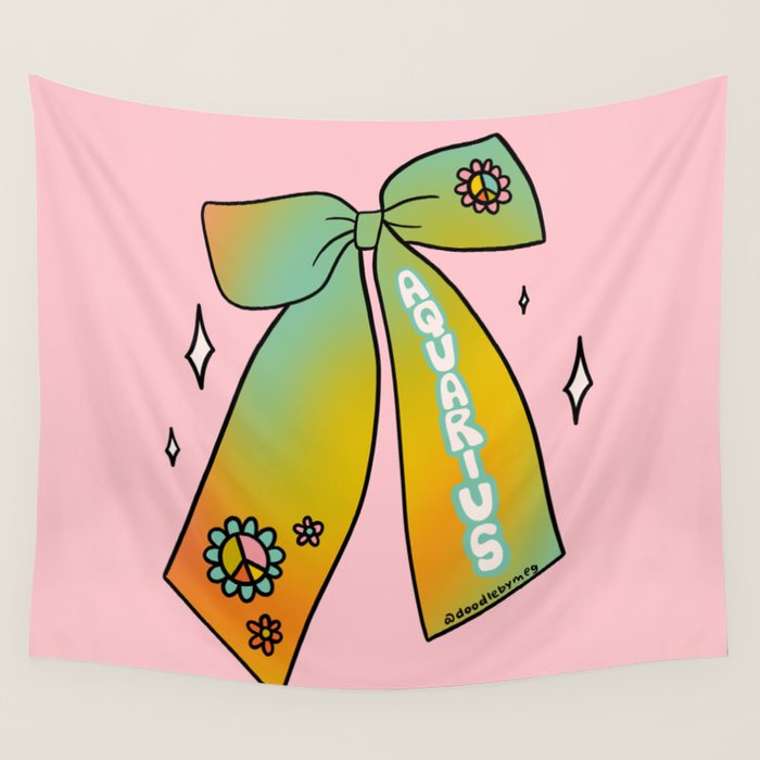 Aquarius Bow Wall Tapestry Gallery Image 4