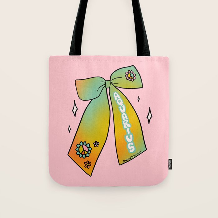 Aquarius Bow Tote Bag Gallery Image 1