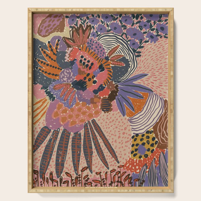 In Bloom #1 Serving Tray Gallery Image 1