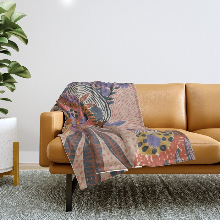 In Bloom #1 Throw Blanket Gallery Image 1