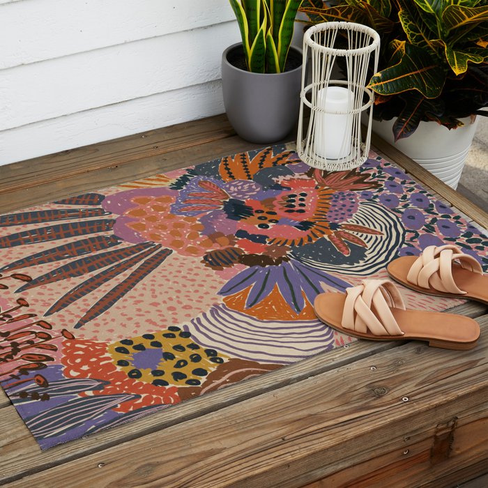 In Bloom #1 Outdoor Rug Gallery Image 2