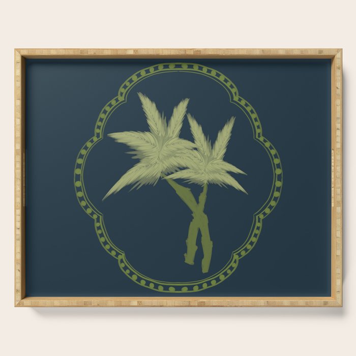 Delicate Palm Serving Tray Gallery Image 1