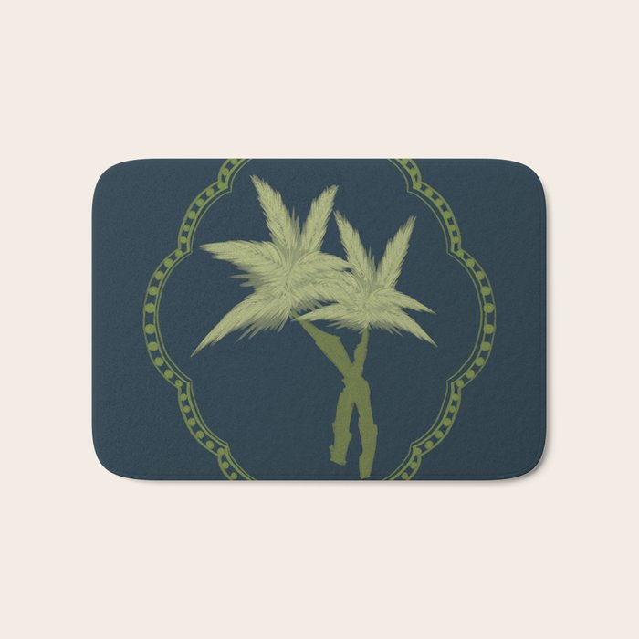 Delicate Palm Bath Mat Gallery Image 1