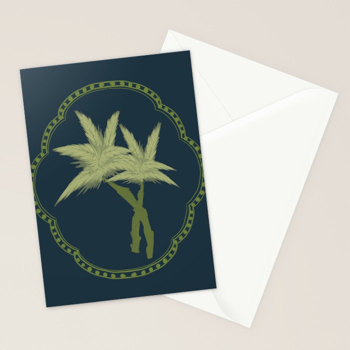 Delicate Palm Stationery Card Gallery Image 2