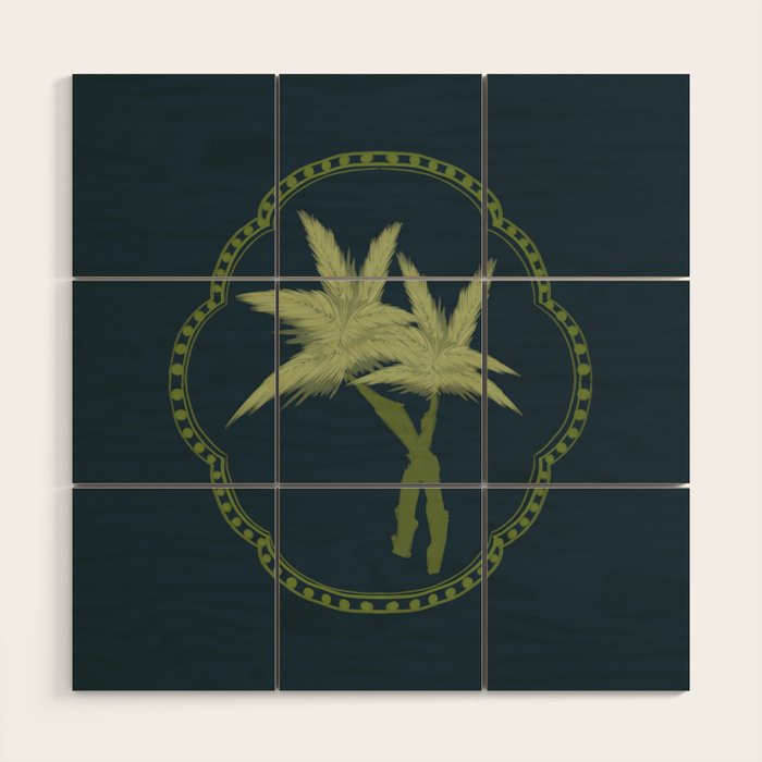 Delicate Palm Wood Wall Art Gallery Image 1