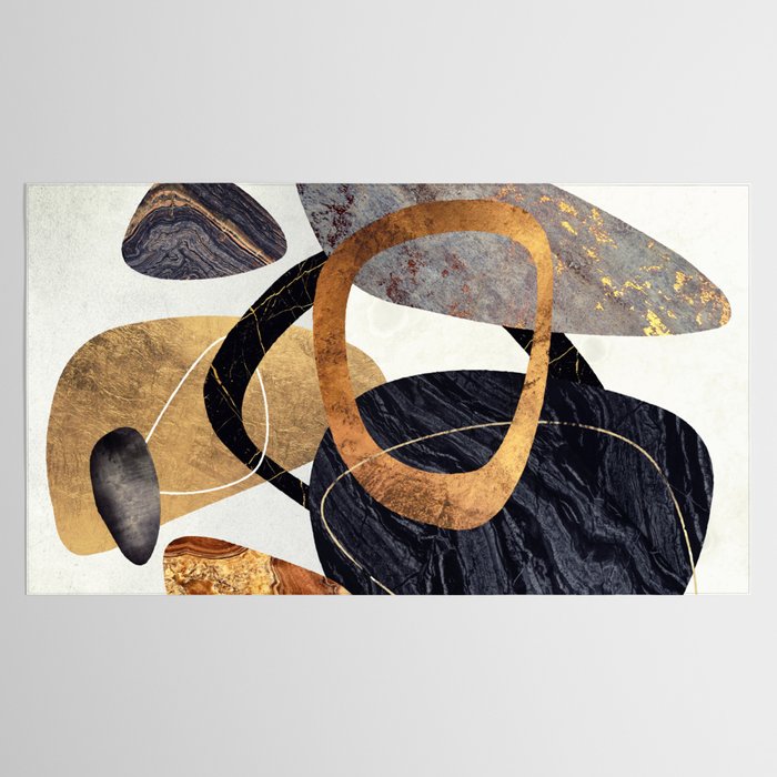 Abstract Pebbles III Tablecloth Gallery Image 2