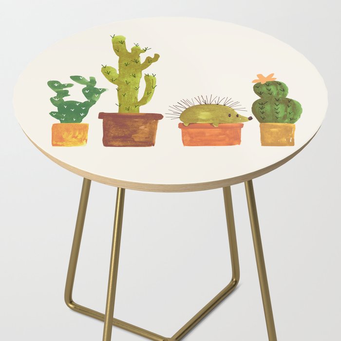 Hedgehog and Cactus (incognito) Side Table Gallery Image 2