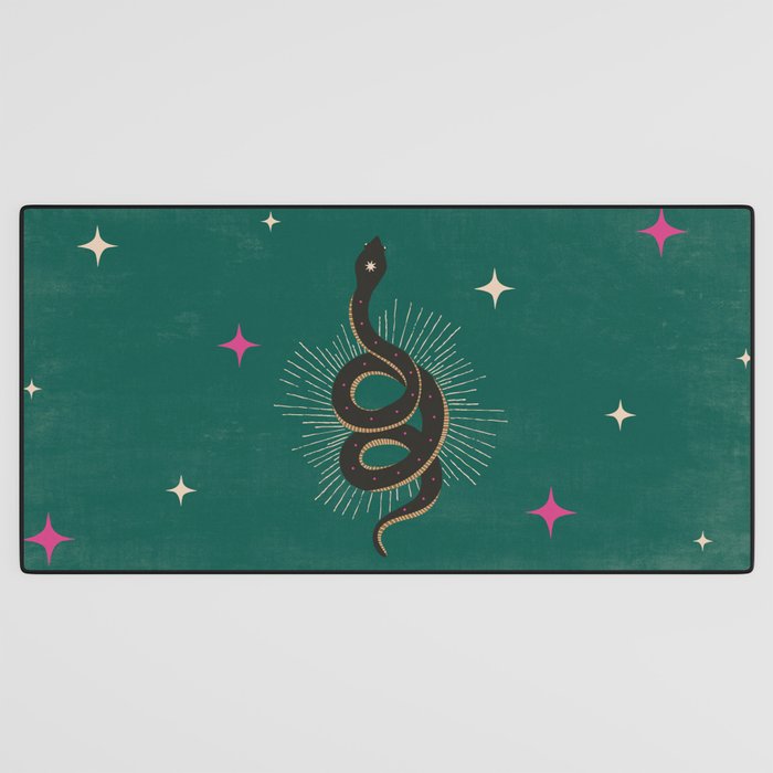 Slither - Green Desk Mat Gallery Image 3