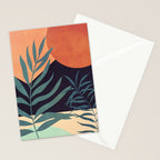 Abstract Art Tropical Leaves 16 Stationery Card Gallery Image 2