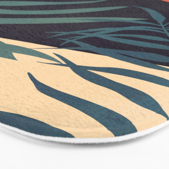 Abstract Art Tropical Leaves 16 Bath Mat Gallery Image 3